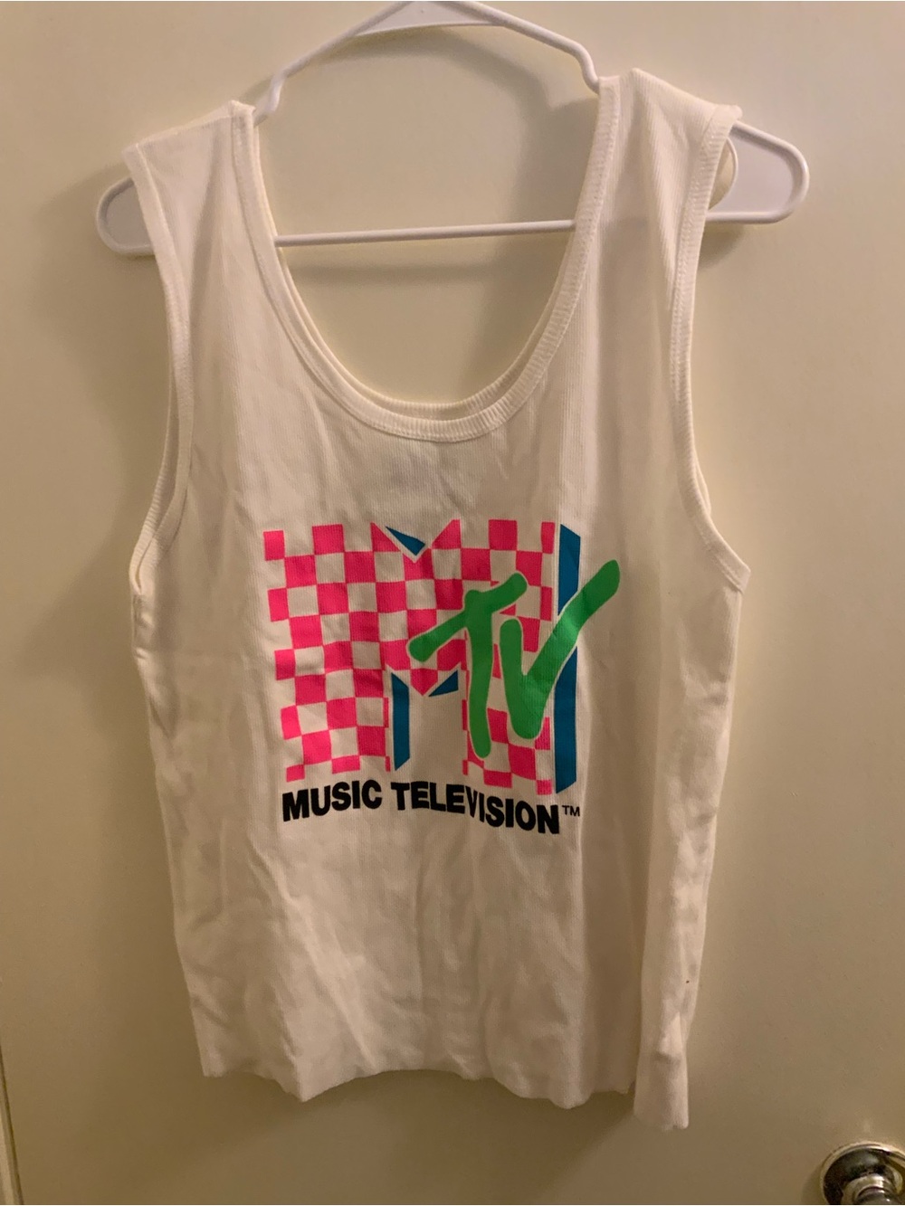 Plus Size 80s/90s Inspired Women’s White MTV Shirt